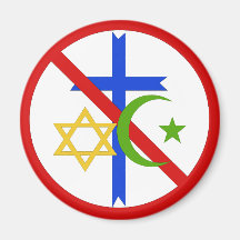 Aucune religion magnets pour réfrigérateur