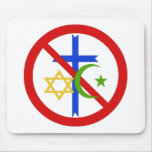 Aucune religion tapis de souris