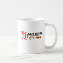 Aucunes lignes tasse de Tan de café