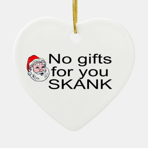Aucuns cadeaux pour vous ornement de noël