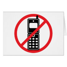 Aucuns téléphones portables carte de vœux