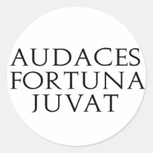 Audaces Fortuna Juvat Adhésifs Ronds