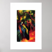 August Macke. Affiche de beaux-arts "de manière en