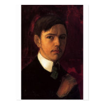 August_Macke - autoportrait Selbstporträt 1906 Carte Postale