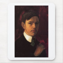 August_Macke - autoportrait Selbstporträt 1906 Tapis De Souris