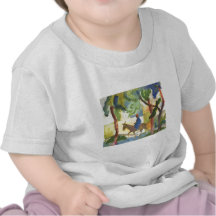 August Macke - cavalier d'âne Eselreiter 1914 T-shirt