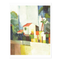 August Macke - Chambre lumineuse de Helles Haus 19 Cartes Postales