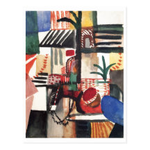 August_Macke - équipez avec l'aquarelle 1914 d'âne Cartes Postales
