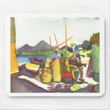 August Macke - paysage avec Hammamet 1914 Tapis De Souris