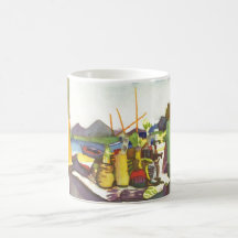 August Macke - paysage avec Hammamet 1914 Mug À Café