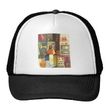 August Macke - revendeur avec le vendeur 1914 de c Casquette De Camionneur