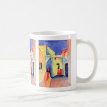 August Macke - vue dans une ruelle Tasse À Café