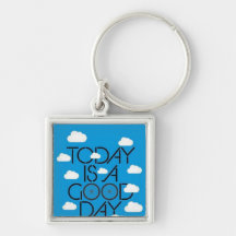 Aujourd'hui est un keytag de beau jour porte-clef