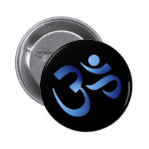Aum bleu badge