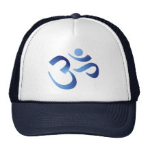 Aum bleu casquette de camionneur