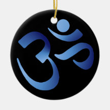 Aum bleu décorations de noël