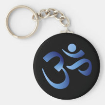 Aum bleu porte-clé