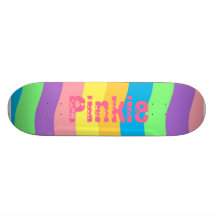 Auriculaire d'arc-en-ciel skateboard customisable