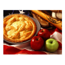Aussi américain que la tarte aux pommes ! carte postale
