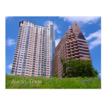Austin du centre avec des Bluebonnets Carte Postale
