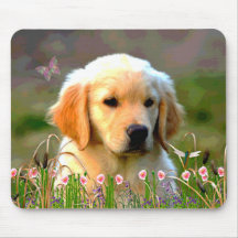 Austin le Labrador d'or Tapis De Souris