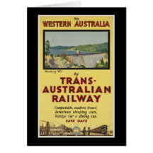 Australie occidentale par le chemin de fer Transpo Cartes