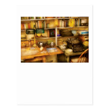 Auteur - le bureau d'un auteur carte postale