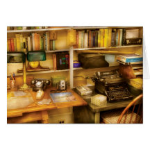 Auteur - le bureau d'un auteur cartes