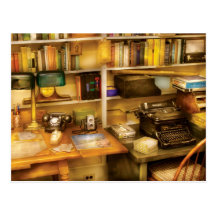 Auteur - le bureau d'un auteur cartes postales