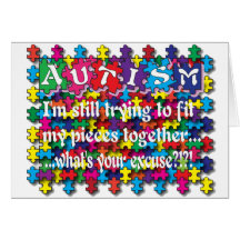 Autisme ce qui est votre excuse cartes