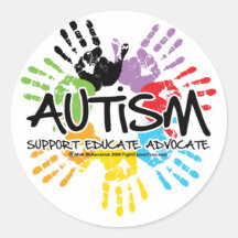 Autisme Handprint Autocollants