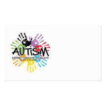 Autisme Handprint Cartes De Visite Personnelles