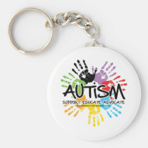 Autisme Handprint Porte-clés