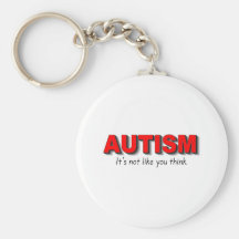Autisme son pas goût que vous pensez (le rouge) porte-clé