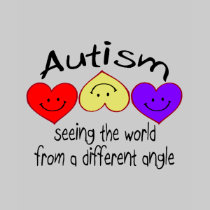 Autisme, voyant le monde d'un angle différent t-shirts