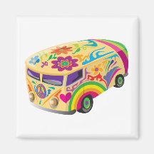 Autobus coloré magnets pour réfrigérateur