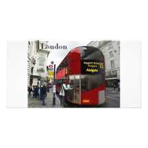 Autobus de Londres (St.K) Cartes De Vœux Avec Photo