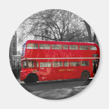 Autobus rouge de Londres Routemaster Magnets