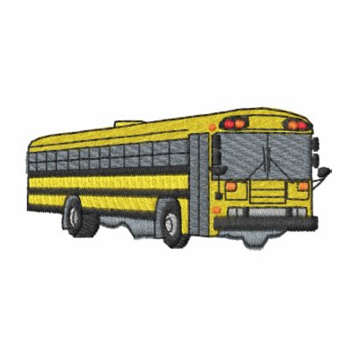 Autobus scolaire polo avec broderie Autobus scolaire polo avec broderie
