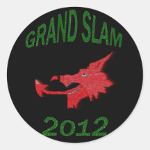 autocollant 2012 de rugby de Grand Chelem de gallo