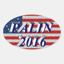 Autocollant 2016, 3D bleu, Betsy Ross de PALIN