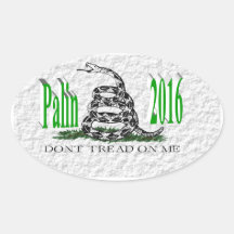 Autocollant 2016, 3D vert clair, Gadsden de PALIN 
