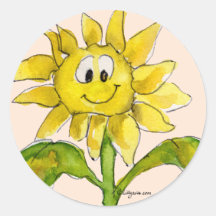 Autocollant 2 de Clipart de tournesol
