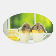 Autocollant 5 de lapin