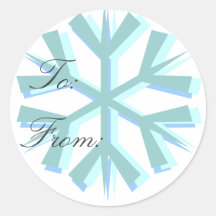 Autocollant actuel de flocon de neige