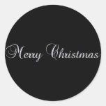 Autocollant argenté de Joyeux Noël