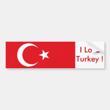 Autocollant avec le drapeau de la Turquie Autocollants Pour Voiture