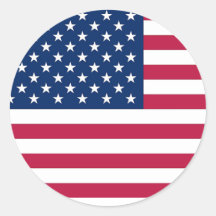 Autocollant avec le drapeau des Etats-Unis