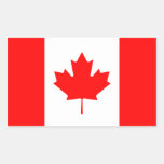 Autocollant canadien de drapeau