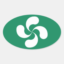 Autocollant Croix Basque "Lauburu"